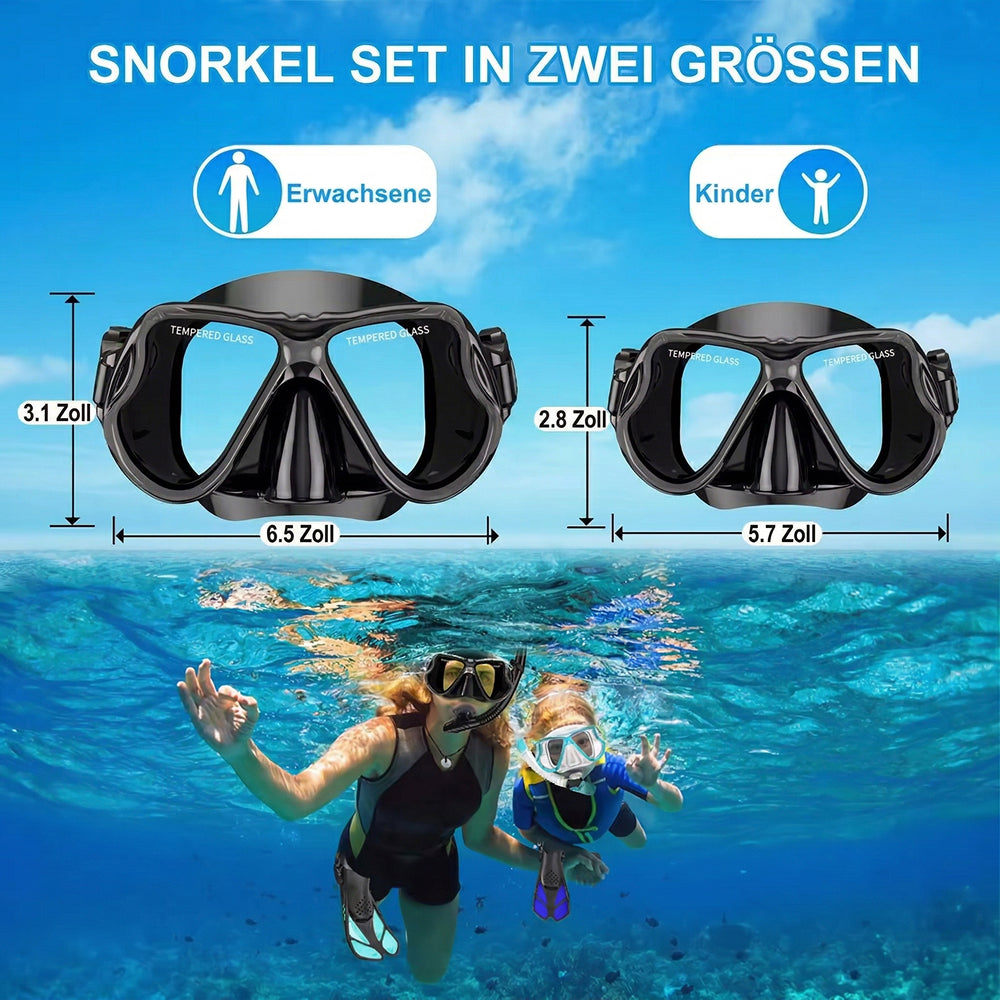 GazefiSpec Tauchmaske mit Panorama-Sicht und Anti-Beschlag