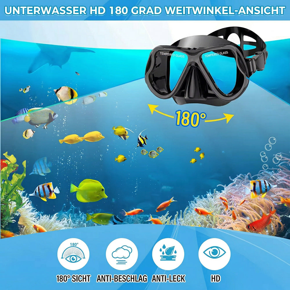 GazefiSpec Tauchmaske mit Panorama-Sicht und Anti-Beschlag