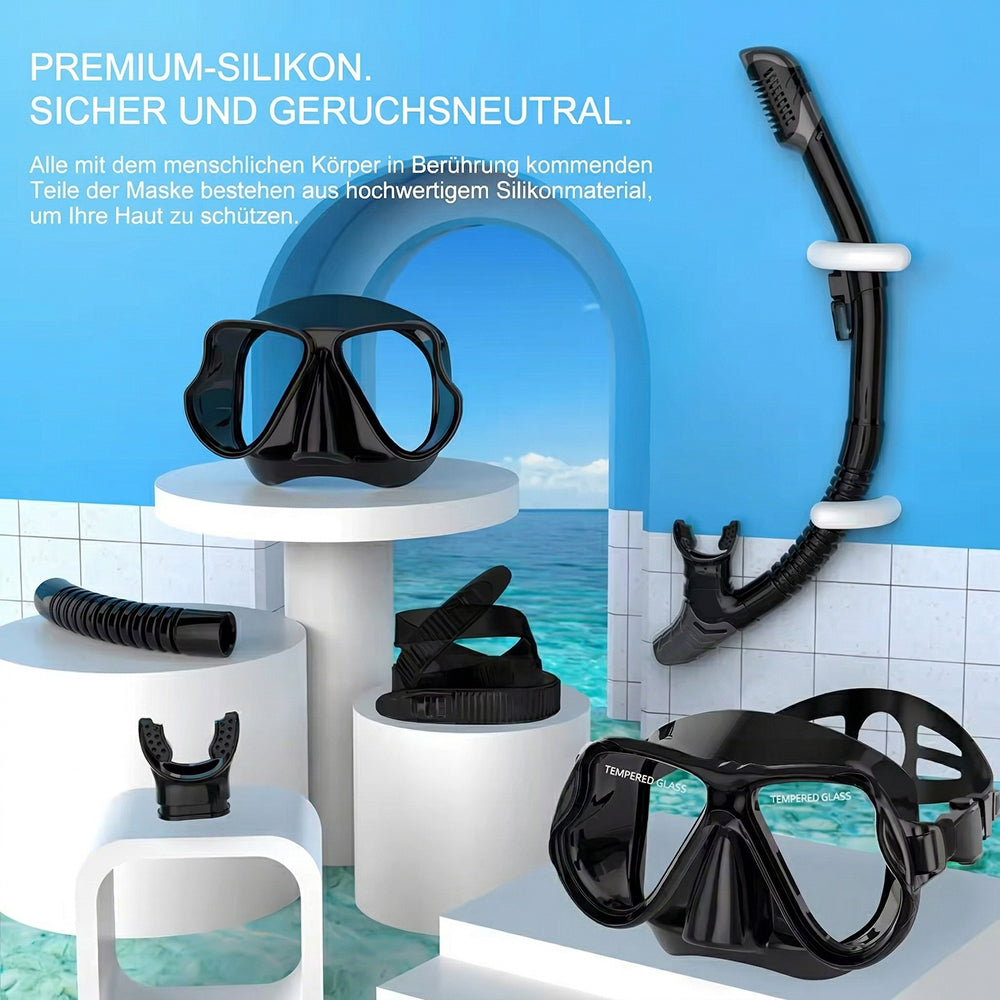 GazefiSpec Tauchmaske mit Panorama-Sicht und Anti-Beschlag